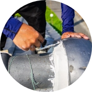 漆喰の補修・塗り直し