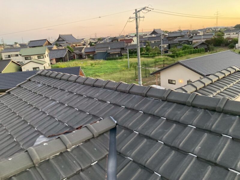 愛知県刈谷市にて屋根修理〈漆喰の剥がれ・雨漏りの危険性〉の施工前写真