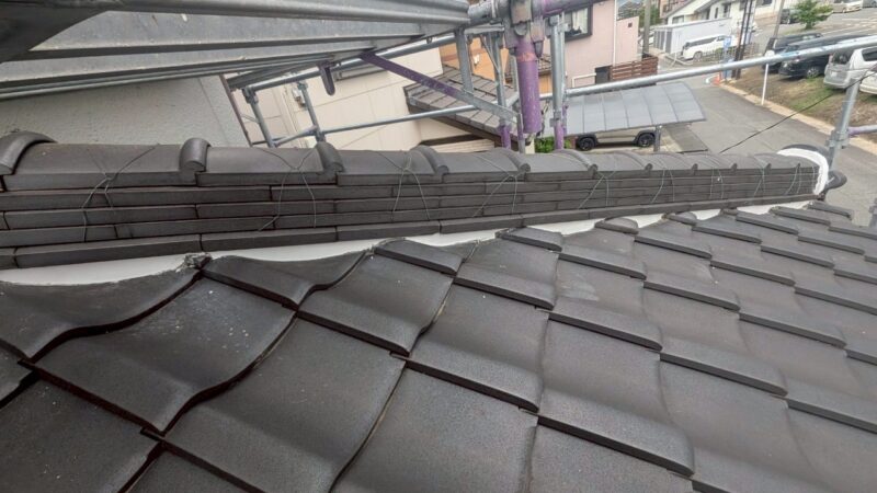 愛知県安城市にて屋根修理・漆喰補修〈築30戸建ての雨漏り予防〉