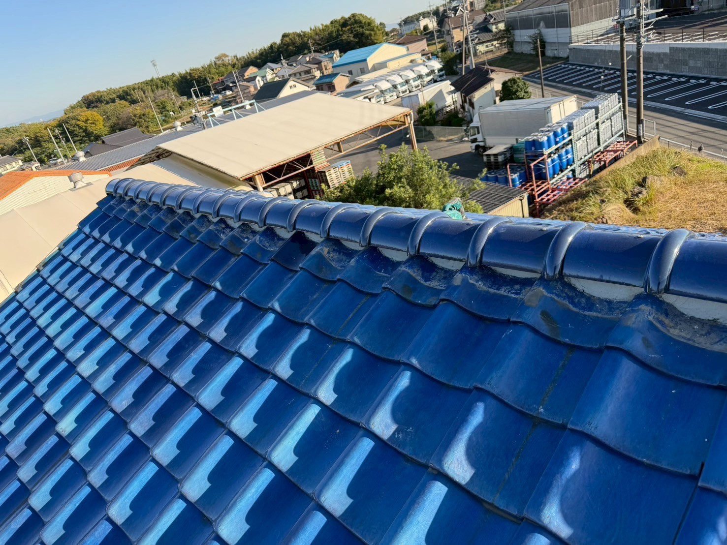 西尾市にて屋根修理〈雨漏りリスクの高い漆喰の剥がれ〉の施工後写真