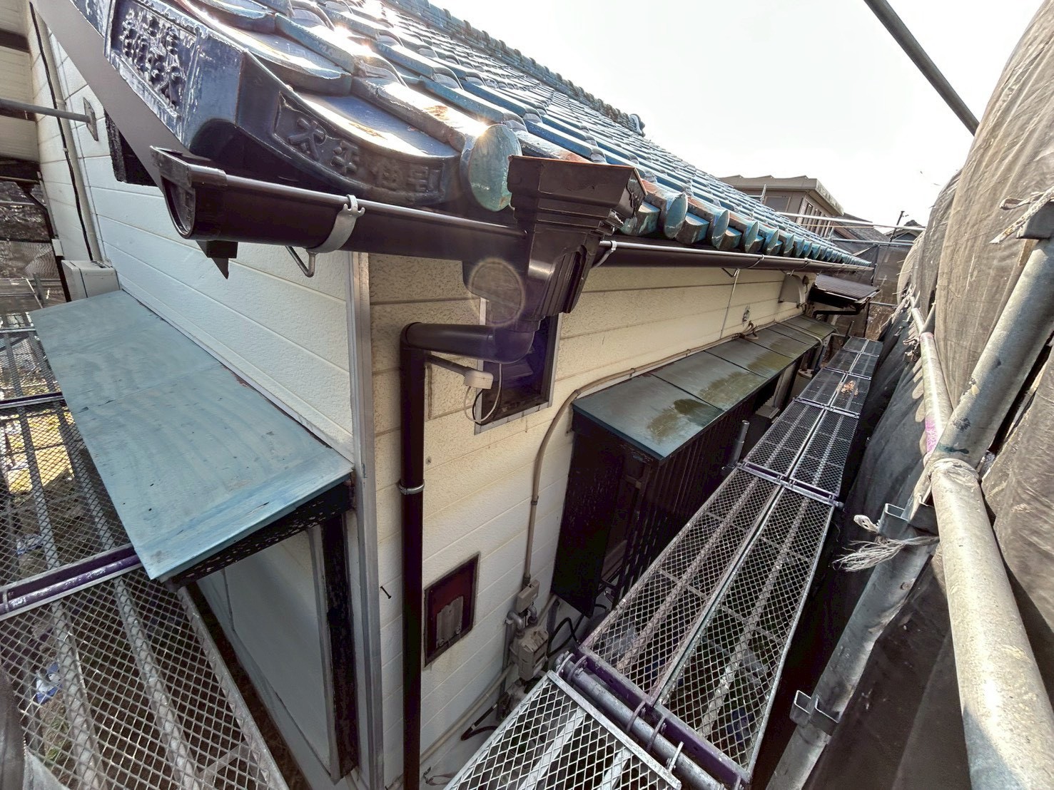 安城市にて雨樋修理〈雨樋の交換〉の施工後写真